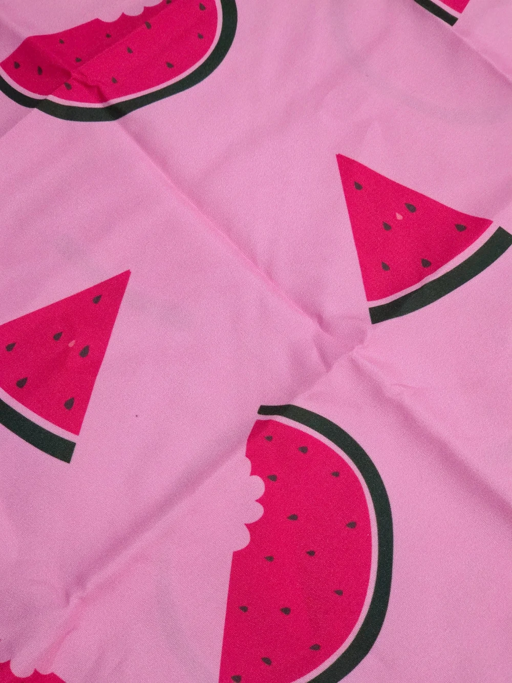 PetCircle - Pink Gingham Strawberry And Watermelon Pet Bandanas